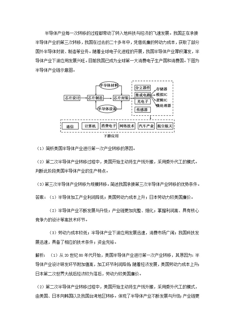 湘教版高中地理選擇性必修第二冊第三章區(qū)域合作章末總結(jié)學(xué)案第3頁