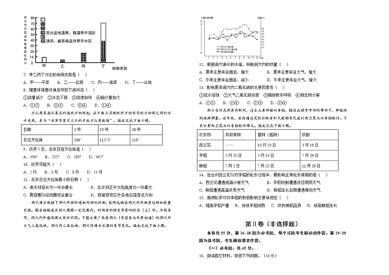 地理(新高考)2022届高考考前冲刺卷(二)学生版第2页