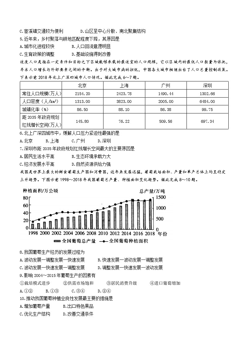2022河南省创新发展联盟高二下学期阶段性检测(四)地理试题含解析02