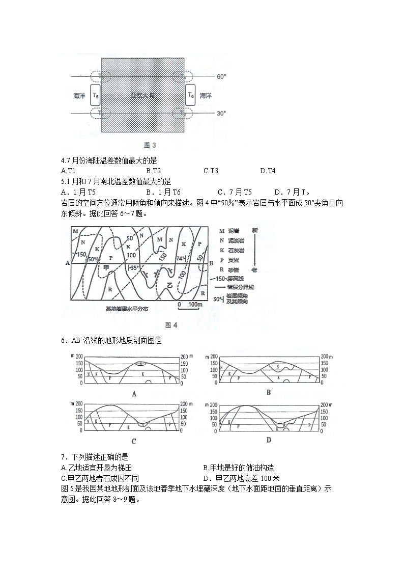 2022届江苏省南京师范大学附属中学高三模拟考试最后一卷地理试题(含答案)02