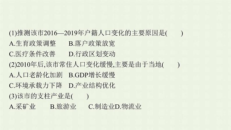 全国通用高考地理二轮复习专题六人口与城市课件第8页