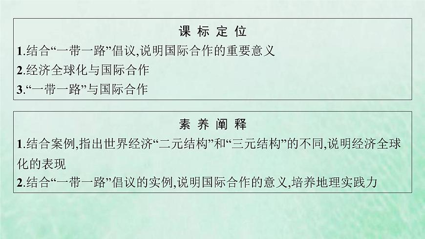 新人教版高中地理選擇性必修2第四章區(qū)際聯(lián)系與區(qū)域協(xié)調(diào)發(fā)展第4節(jié)國際合作課件第3頁