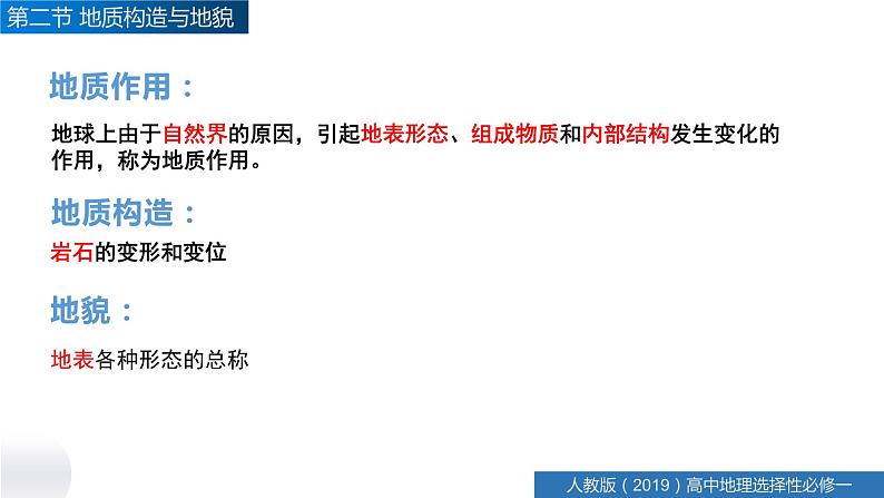 高中地理 选择性必修1 地质构造与地貌 课件第5页