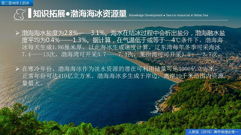 第三章地球上的水问题探究能否淡化海冰解决环渤海地区淡水短缺问题(精品课件)-2022-2023学年高一地理人教版2019必修第一册同步备课系列04