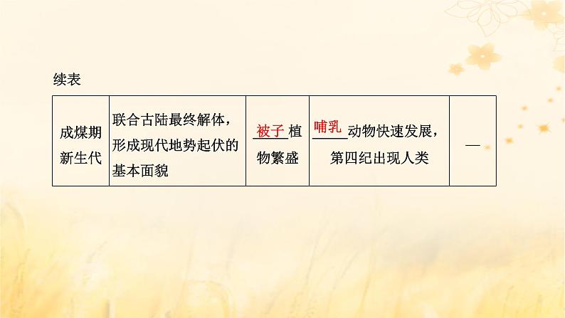 新课标2023版高考地理一轮总复习第二章宇宙中的地球第二节地球的历史与地球的圈层结构课件04