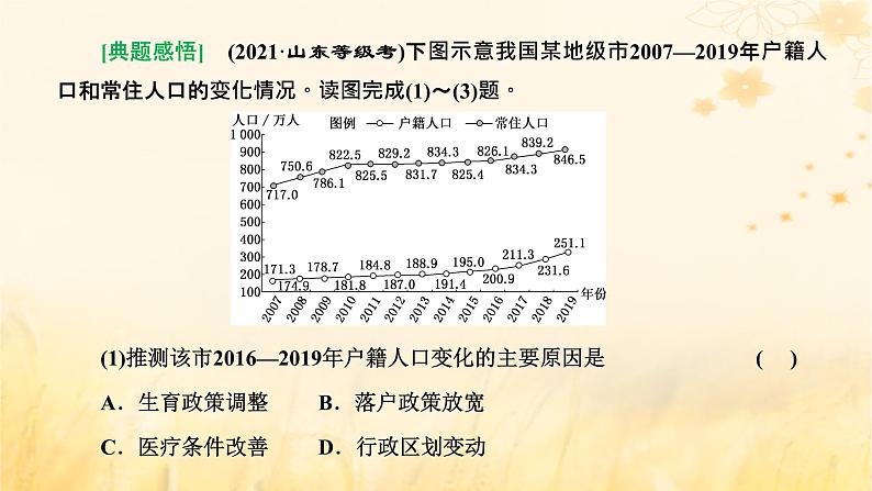 新课标2023版高考地理一轮总复习第九章人口第三节人口问题命题的常见载体和热点素材综合思维课件第2页