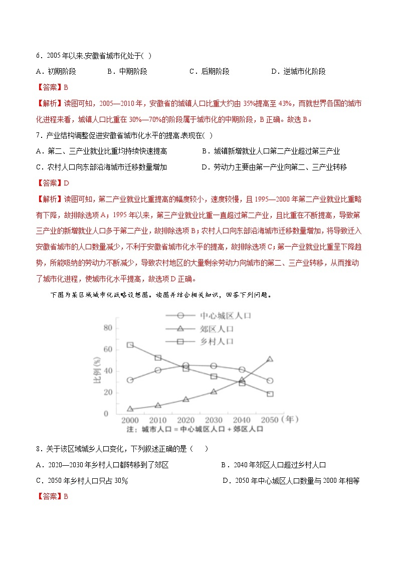 2.3 城市化（练习）-2022-2023学年高一地理同步备课系列（人教版必修2）（解析版）03