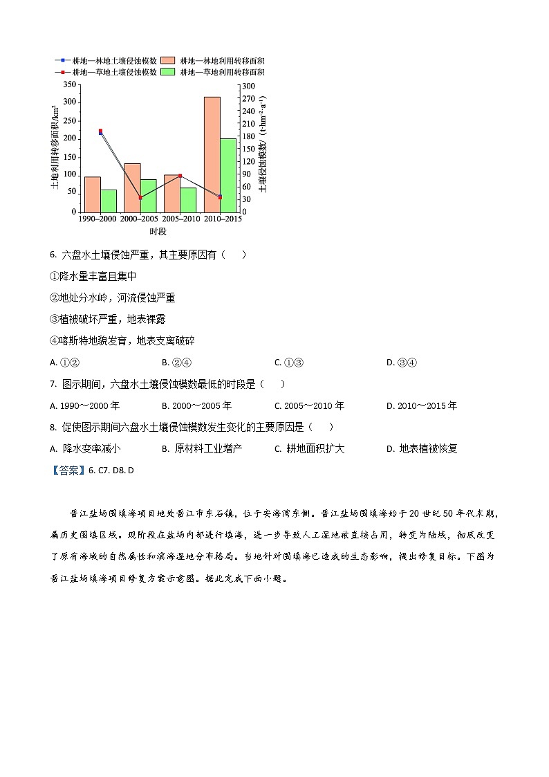 2022云浮高二下学期期末考试地理含答案03