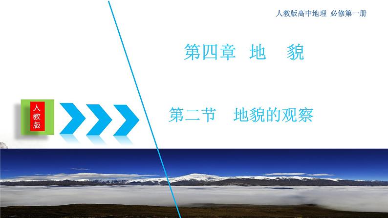 【新教材精创】4.2 地貌的观察课件(2)-人教版高中地理必修第一册(共18张PPT)第1页