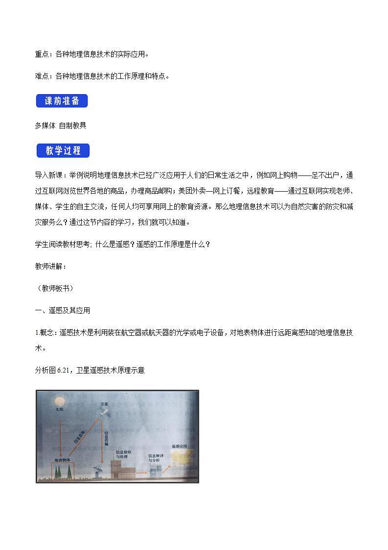【新教材精創(chuàng)】6.4 地理信息技術(shù)在防災(zāi)減災(zāi)中的應(yīng)用教學(xué)設(shè)計(jì)（2）-人教版高中地理必修第一冊(cè)第2頁