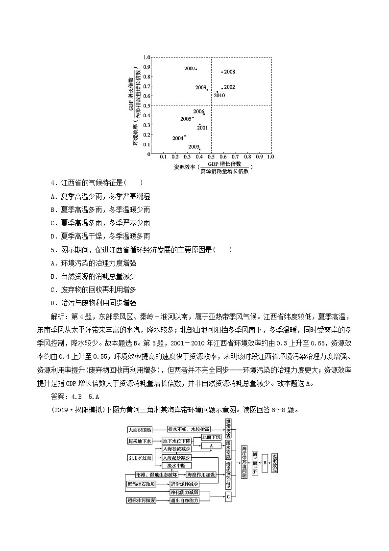 高考地理一轮复习第8章人类与地理环境的协调发展章末综合检测含答案第2页