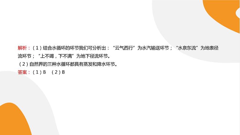 配套新教材高中地理人教版必修第一册3.1《水循环》课件PPT第8页
