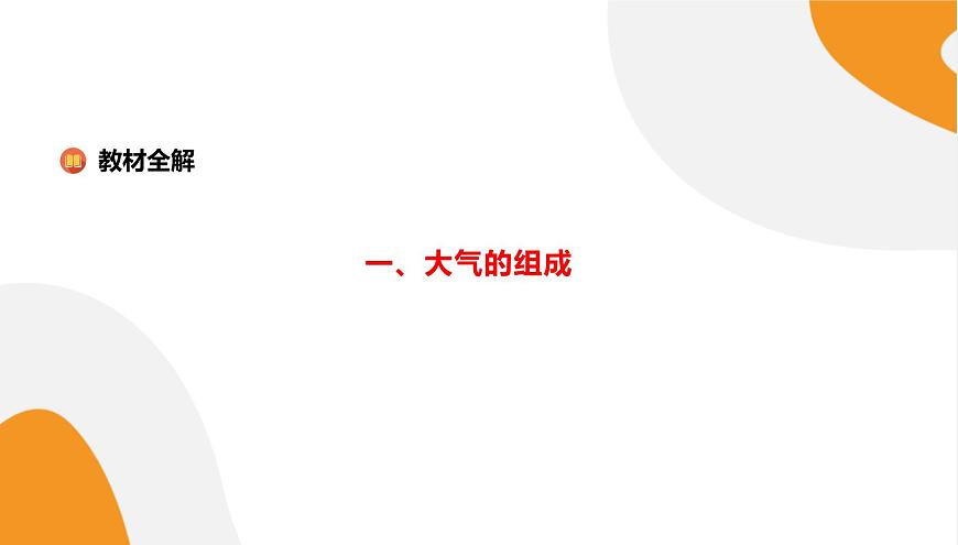 配套新教材-高中地理-湘教版-必修第一冊(cè) 3.1《大氣的組成與垂直分層》課件PPT第3頁(yè)