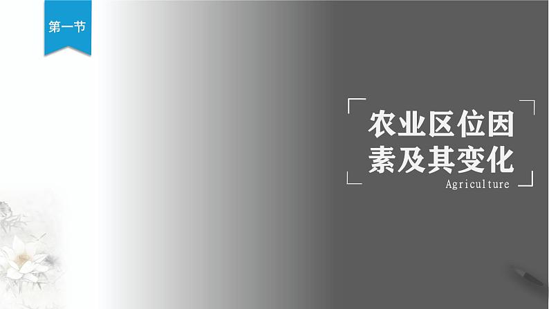 高中地理必修二 3.1 农业区位因素及其变化 课件(共54张)02
