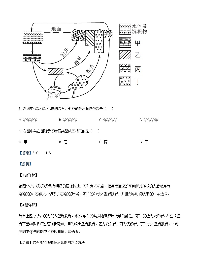 2022届天津市南开区南开中学高三下学期一模地理试题含解析03