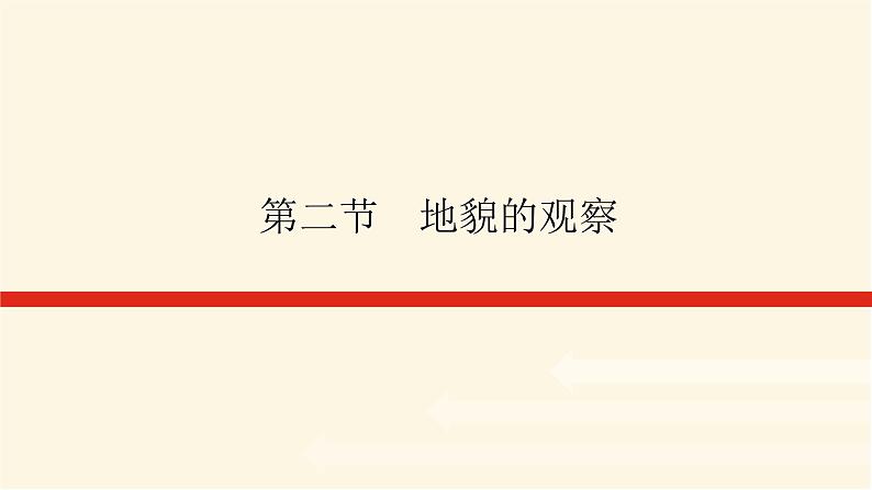 人教版高中地理必修第一册4.2地貌的观察课件第1页