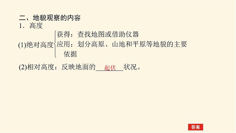 人教版高中地理必修第一册4.2地貌的观察课件第6页