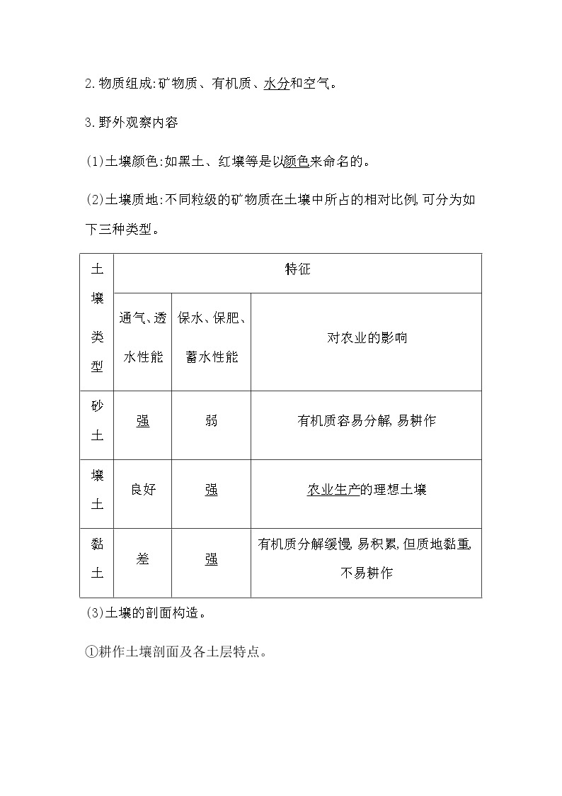 人教版高中地理必修第一册第五章植被与土壤课时学案02