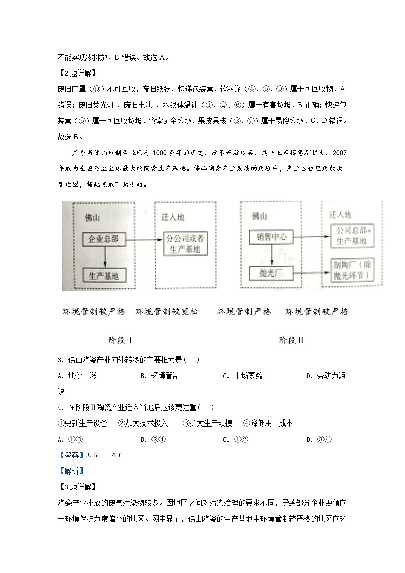 2020【KS5U解析】济南高二下学期期末考试地理试题含解析第2页