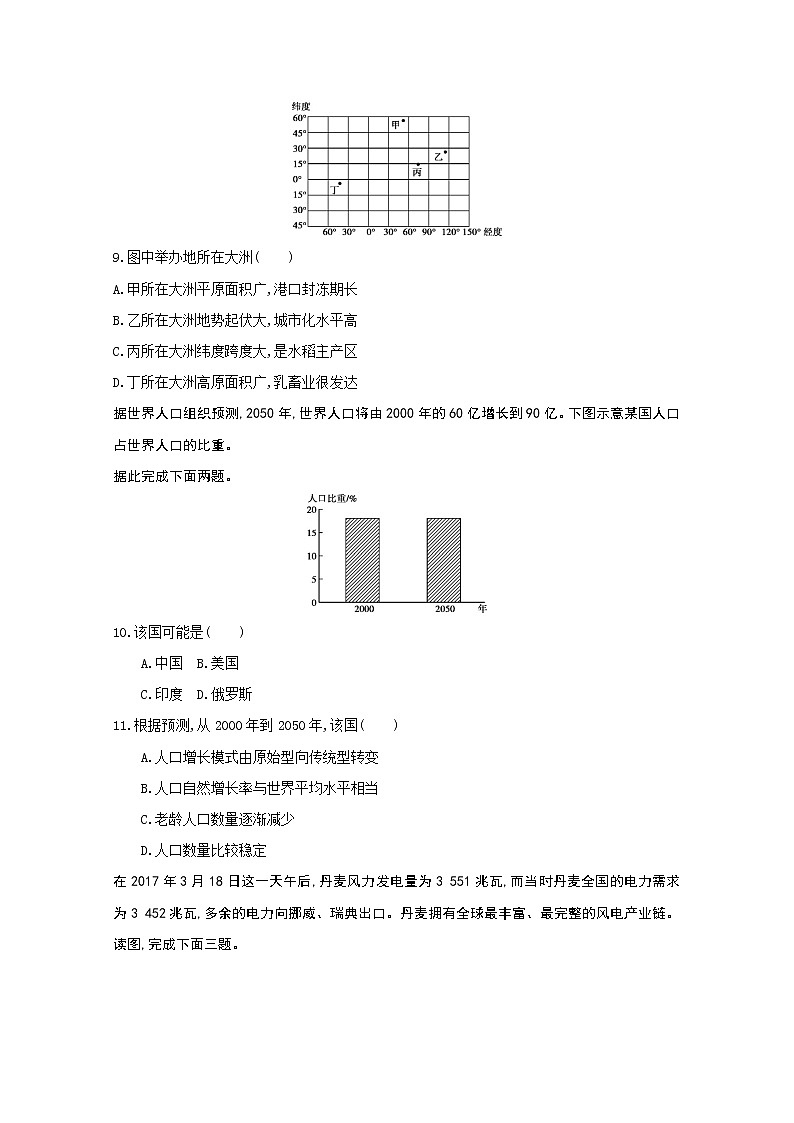 2020太原实验中学校高二下学期期中考试地理试题含答案第3页