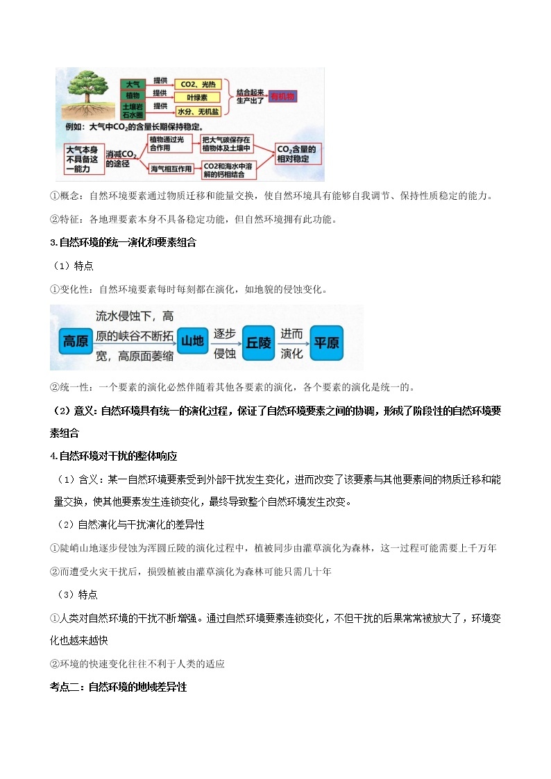 第五章自然环境的整体性和差异性（核心知识梳理）-2022-2023学年高二地理上学期期中期末考点大串讲（人教版2019选择性必修1）02