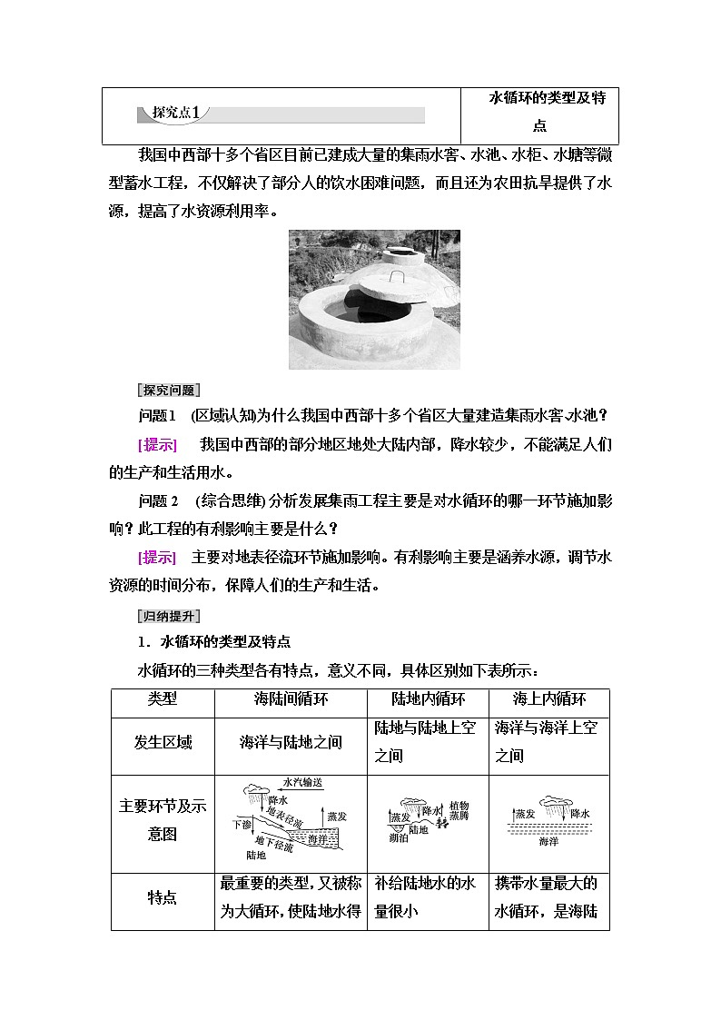 中图版高中地理必修第一册第2章第4节水循环过程及地理意义课件+学案+练习含答案03