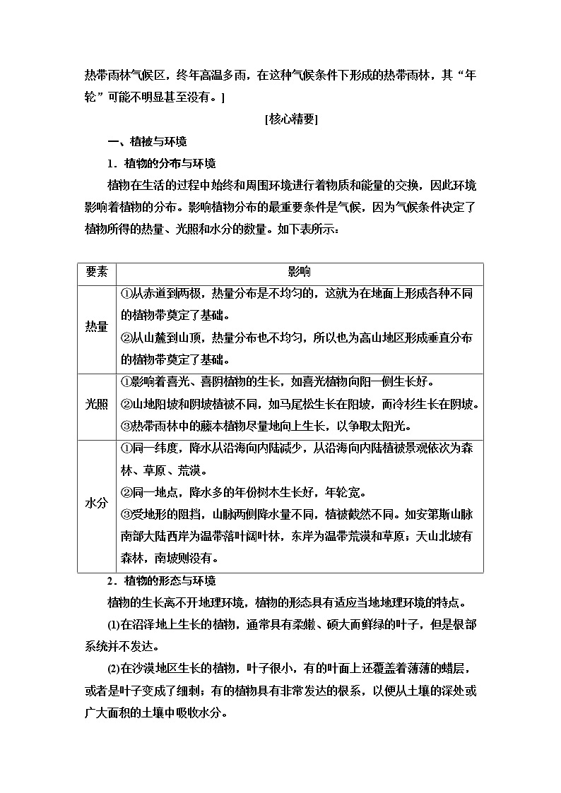 普通高中地理学业水平合格性考试考点过关练10植被含答案03