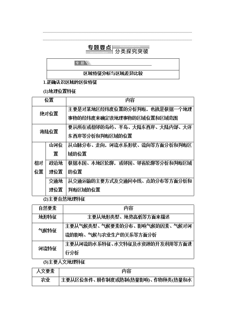 湘教版高中地理选择性必修2第1章章末总结探究课课件+学案+测评02