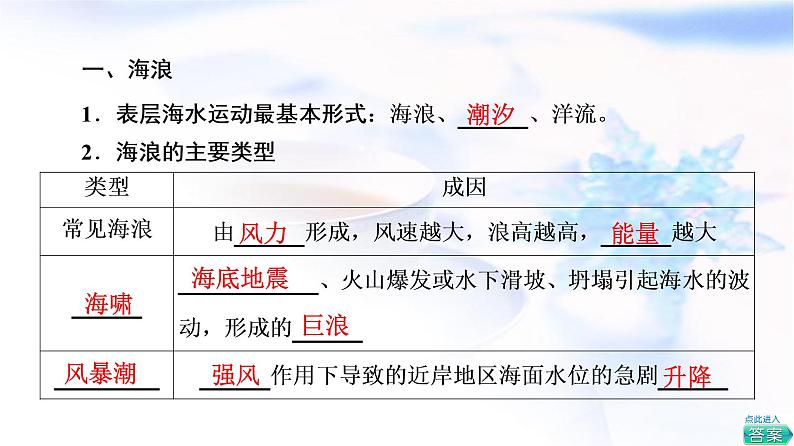 人教版高中地理必修第一册第3章第3节海水的运动课件+学案+练习含答案04
