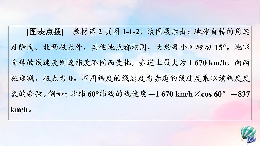 魯教版高中地理選擇性必修1第1單元第1節(jié)第1課時地球自轉(zhuǎn)及晝夜交替使地表物體水平運動方向發(fā)生偏轉(zhuǎn)課件第7頁