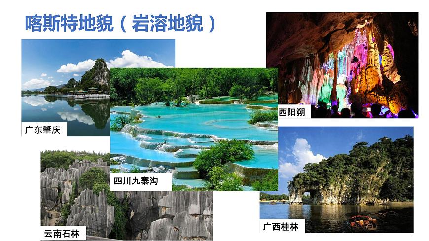 4.1常見地貌類型——喀斯特地貌 課件    高中地理人教版（2019）必修一第5頁