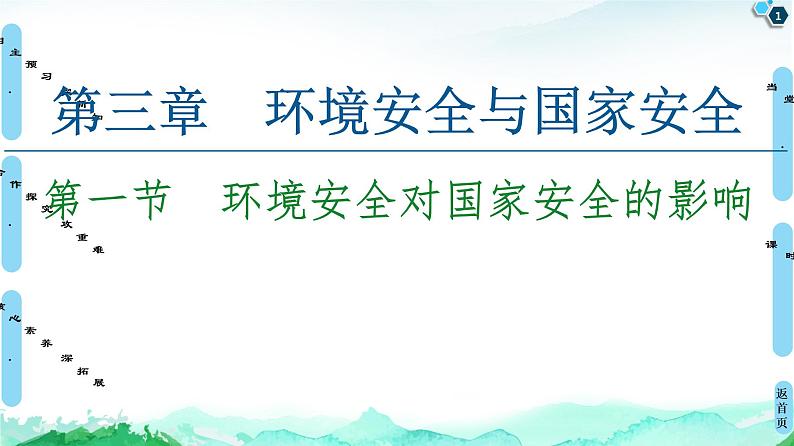 高中地理选择性必修三 20-21 第3章 第1节 环境安全对国家安全的影响第1页