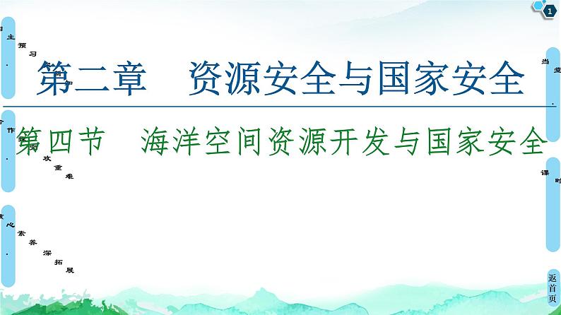 高中地理选择性必修三 20-21 第2章 第4节 海洋空间资源开发与国家安全第1页