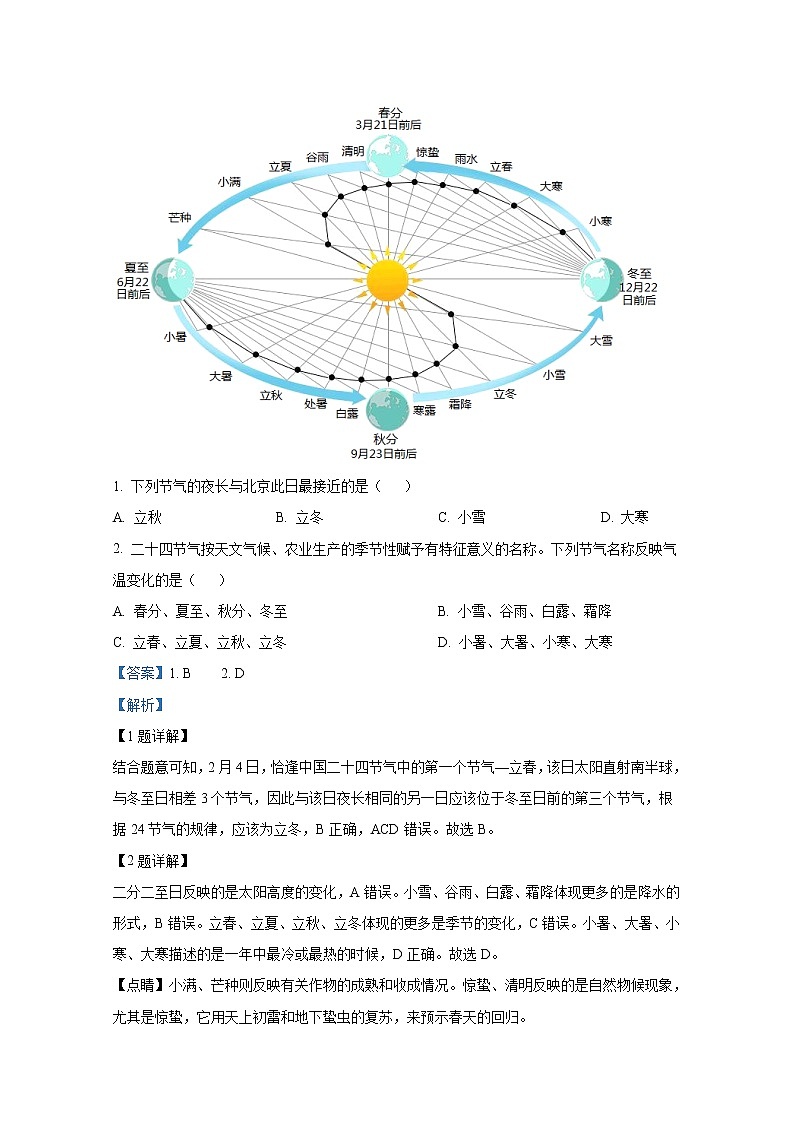广东省肇庆市四会中学、广信中学2022-2023学年高二地理上学期第一次联考试题(Word版附解析)第2页