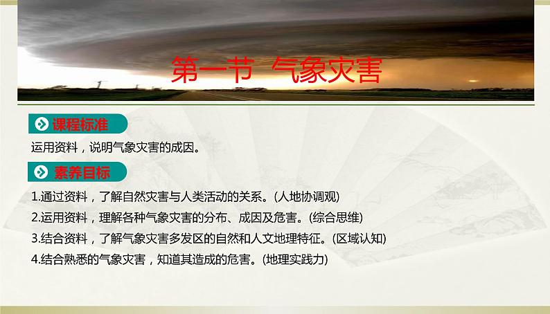 人教版高中地理必修第一册第六章-第一节气象与水文灾害课件01