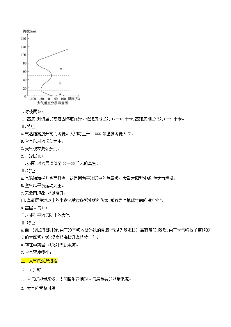 专题02 自然环境要素（大气、水、岩石、植物与土壤）-2023年山东省普通高中地理学业水平合格性考试必备考点归纳与测试02