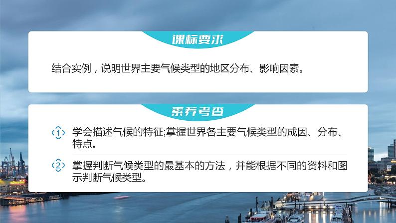 2023年高考地理一轮复习(新人教版) 第1部分 第3章 第4讲 课时21 世界主要气候类型 课件02