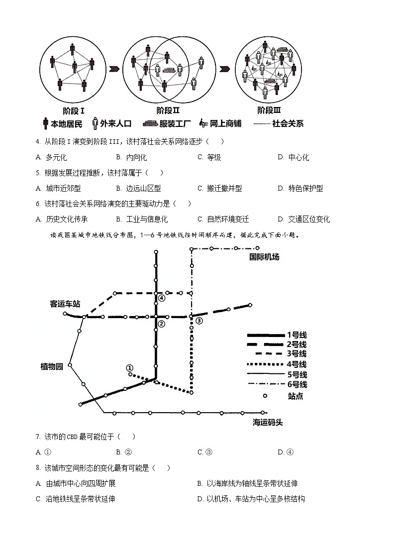 湖南省邵阳市武冈市2022-2023学年高三上学期期中考试地理试题无答案第2页