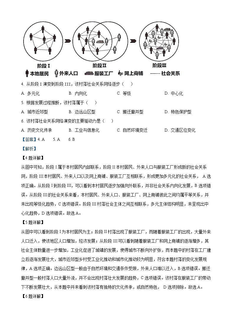 湖南省邵阳市武冈市2022-2023学年高三上学期期中考试地理试题含解析第3页
