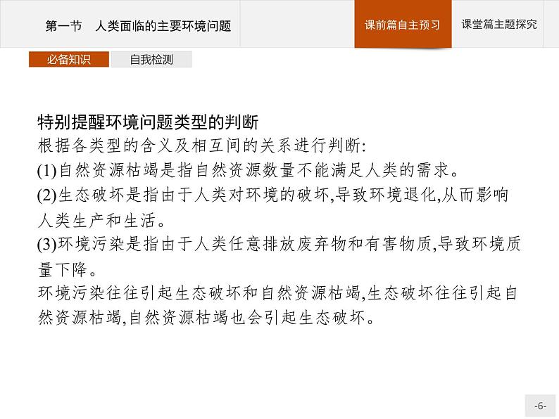 高中地理必修第二册配人教版 第五章 第一节 人类面临的主要环境问题第6页