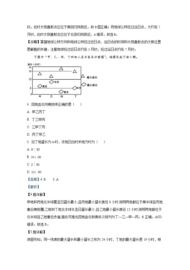 浙江省嘉兴市八校联盟2021-2022学年高二地理上学期期中联考试题(Word版附解析)02