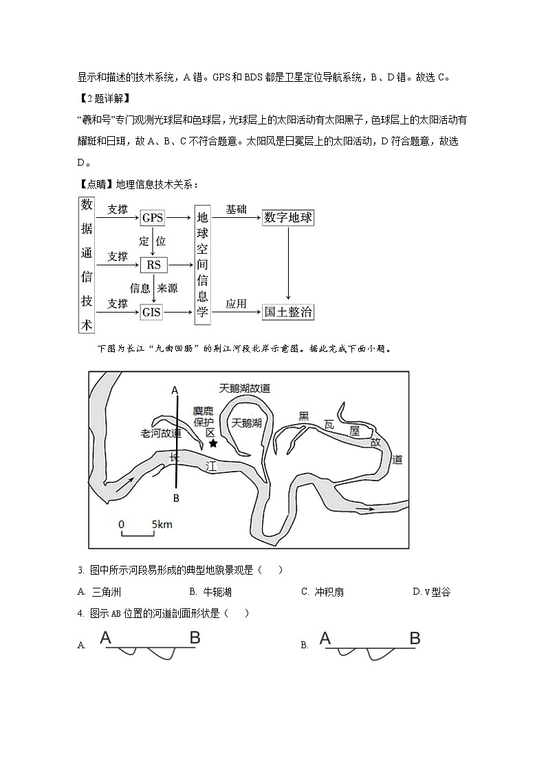 浙江省杭州市实验外国语学校高中部2022-2023学年高一地理上学期期中试题(Word版附解析)第2页