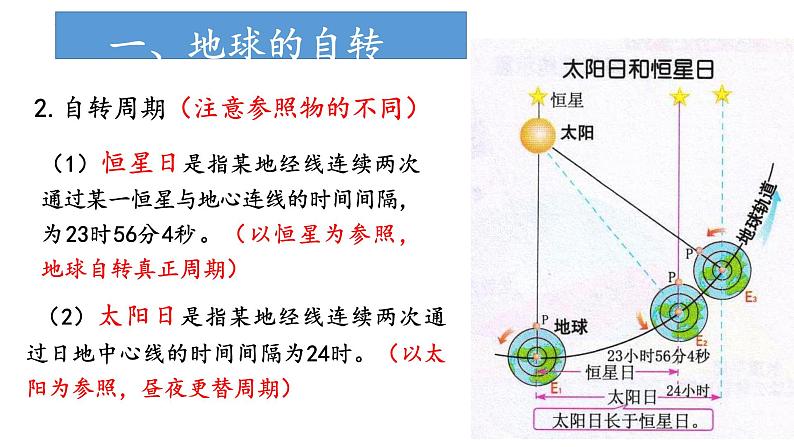 1.1 地球的自转和公转(课件)-2022-2023学年高二地理同步精品课堂(中图版2019选择性必修1)第7页