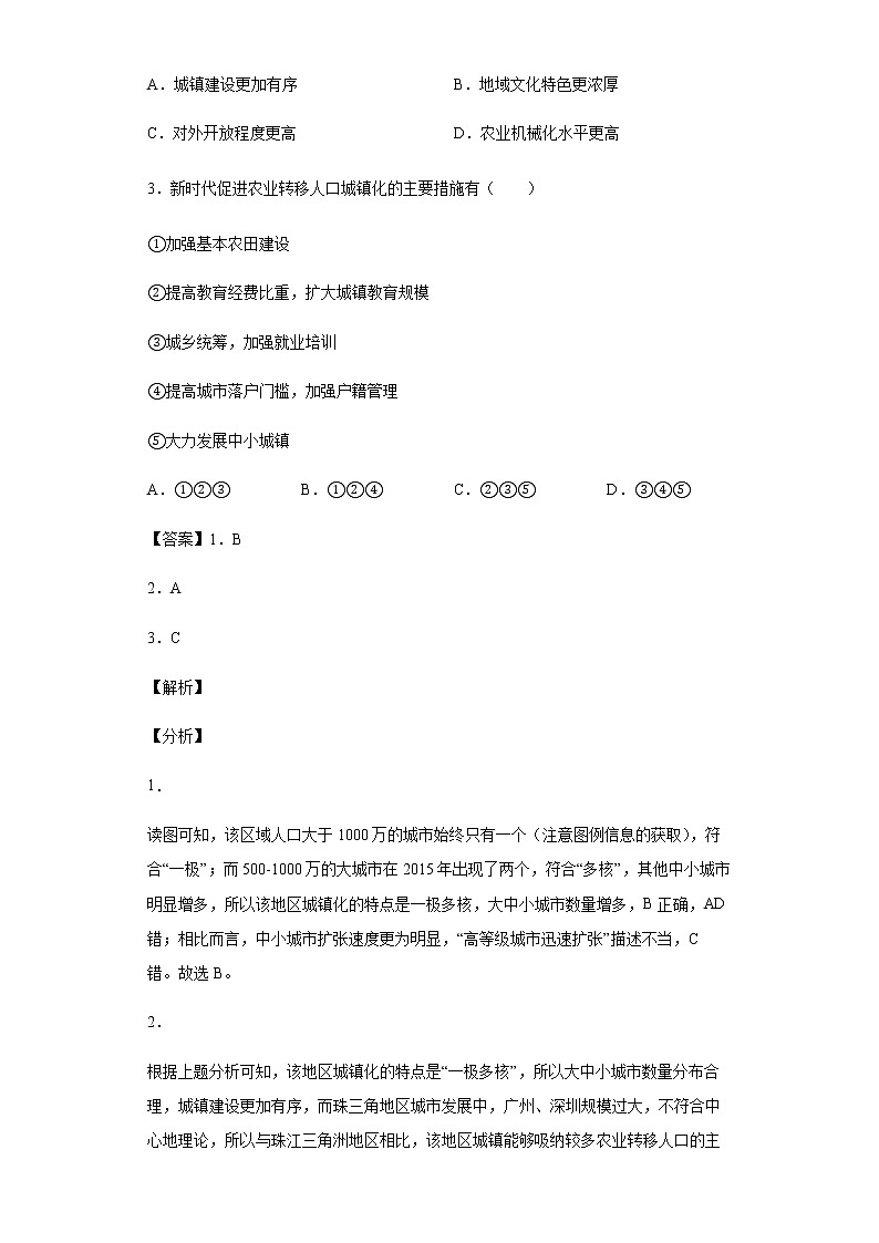 新高中地理高考热点05城镇建设与城市转型 试卷02