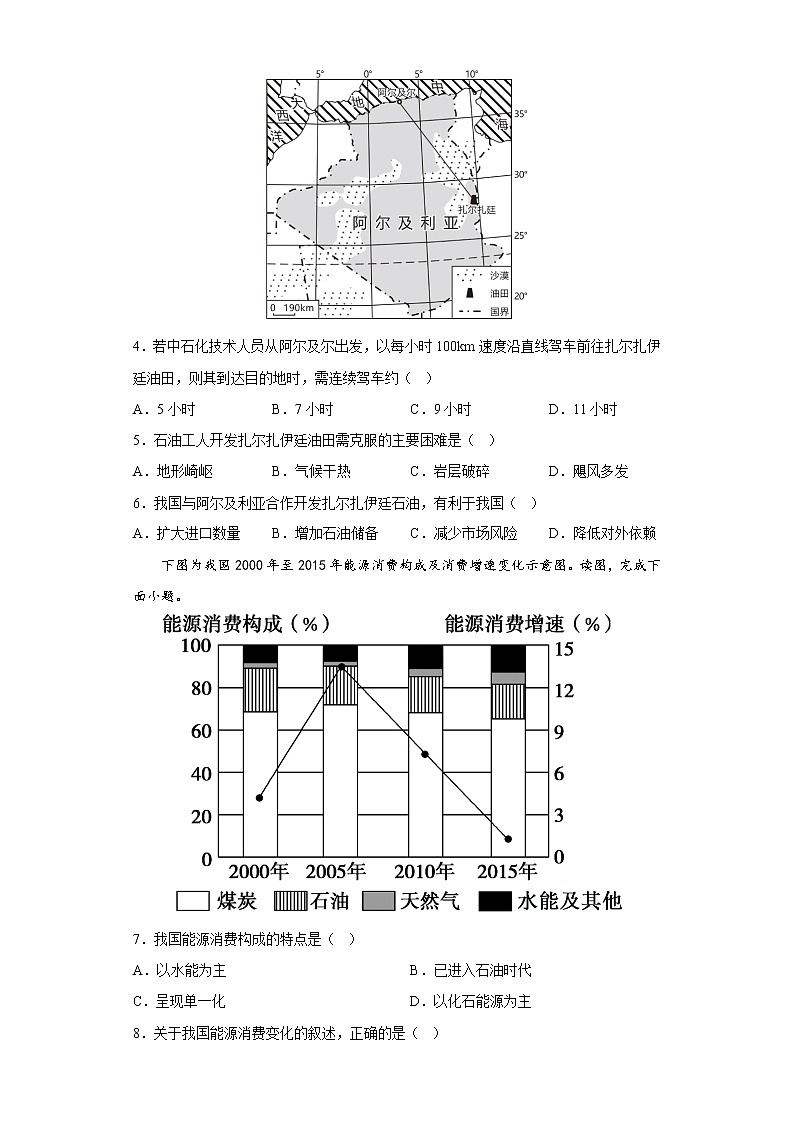 2.2 中國的能源安全 同步練習第2頁