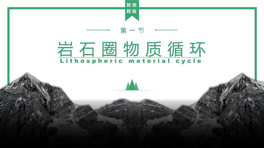 湘教版（2019）選擇性必修1：2.1《巖石圈物質(zhì)循環(huán)》課件第2頁