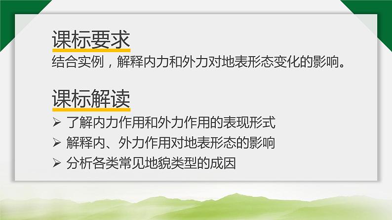 湘教版(2019)选择性必修1:2.2《地表形态的变化》(第一课时)课件第2页