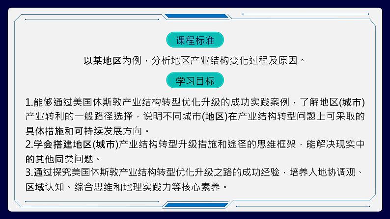 湘教版(2019)选择性必修2:2.2《产业转型地区的结构优化——以美国休斯敦为例》课件02