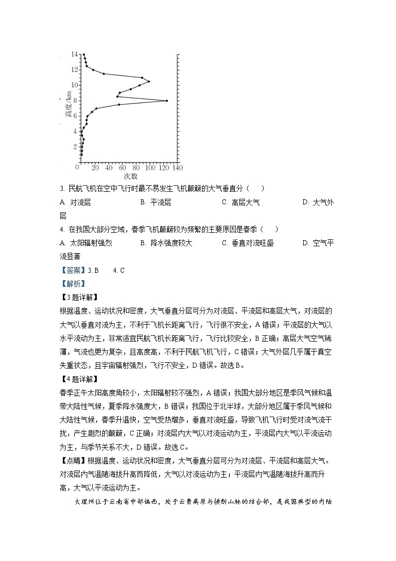 山东省德州市2023届高三地理上学期12月月考试题(Word版附解析)第2页