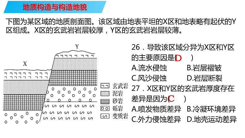 090地质构造与构造地貌2023届高三地理一轮总复习第五部分自然地理之地表形态课件PPT第5页